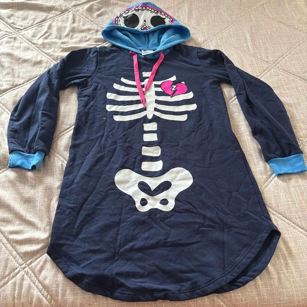L.O.L. Surprise! Sleepy Bones Skeleton Costume Hoodie Dress Girls Size 14/16